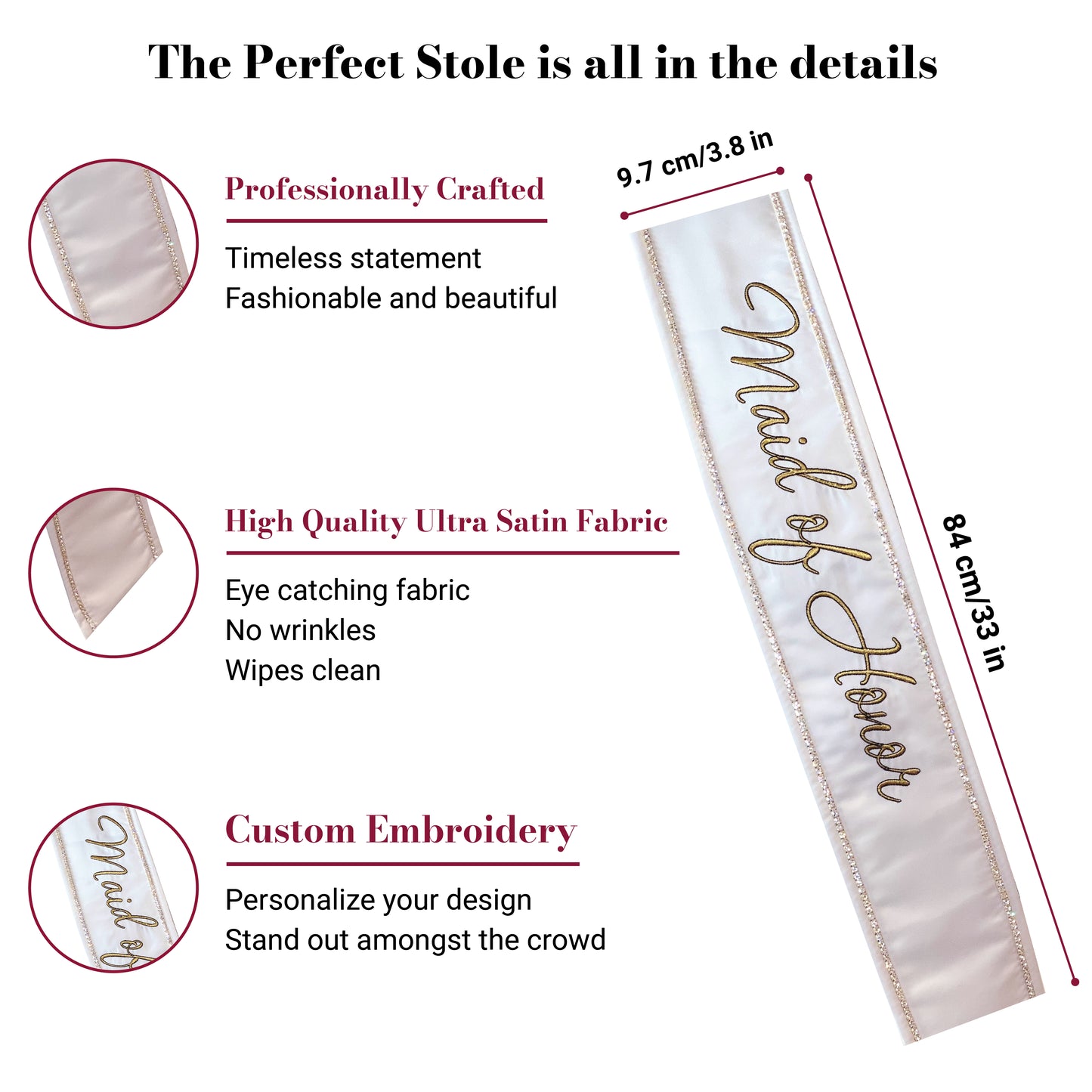 Wedding Party Celebration Sash