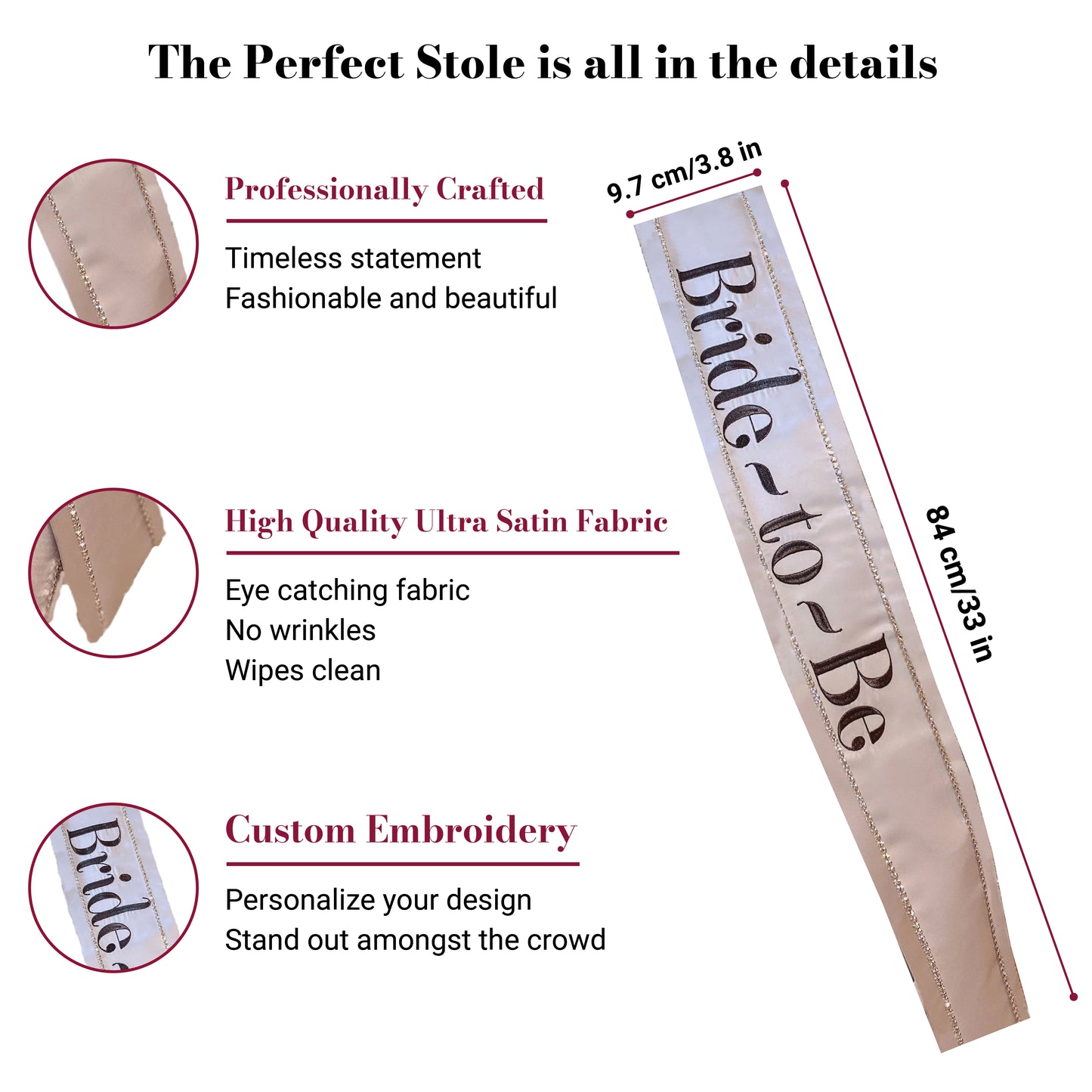 The Vogue 'Bride-To-Be' Sash