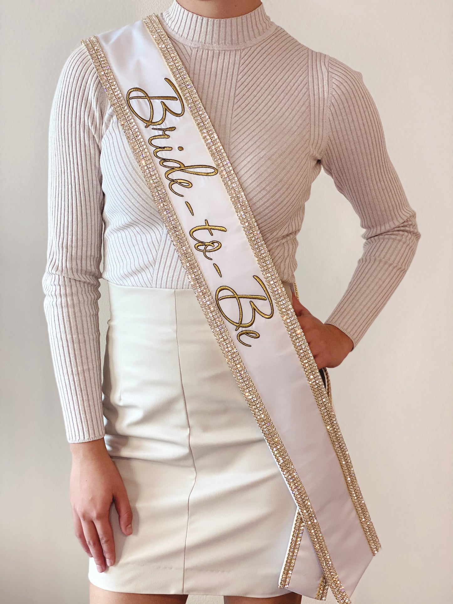 The Glamour 'Bride-To-Be' Sash Sash Bridal The Glamour 'Bride-To-Be' Sash Sash Bridal