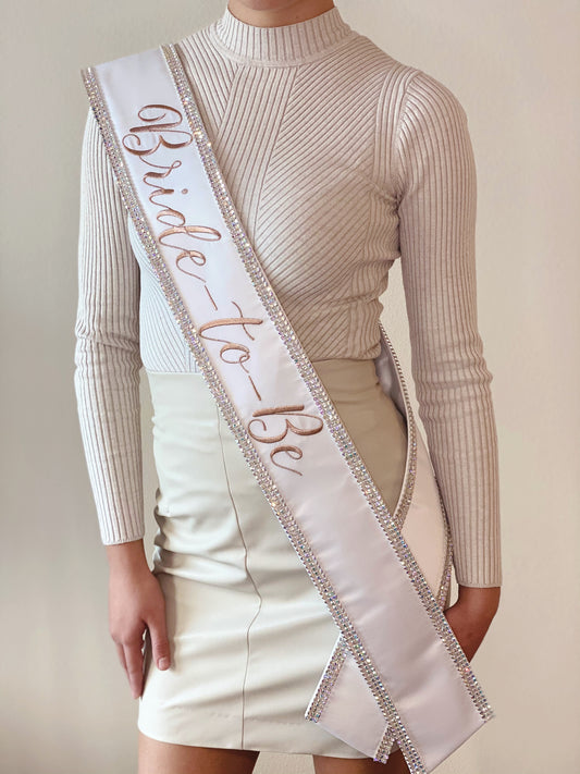 The Radiant 'Bride-To-Be' Sash